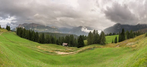 Landscape Houses Vigo Fassa Trentino Alto Adige Italy — Stok fotoğraf