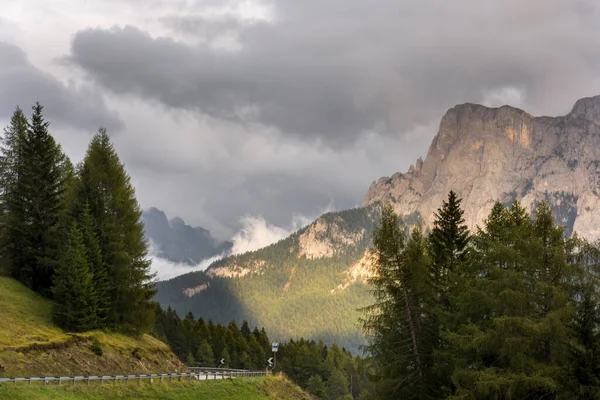 Landscape Houses Vigo Fassa Trentino Alto Adige Italy — Stock Fotó