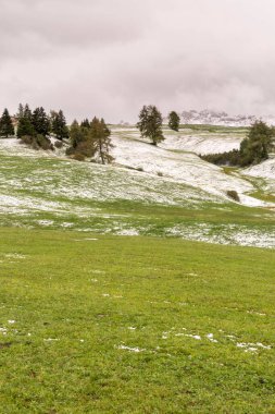 İtalya 'nın Trentino Alto Adige bölgesindeki Siusi Alplerinde ilk kar yağışıydı.