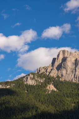 İtalya 'da Trentino Alto Adige, Vigo di fassa' da manzara ve dağ