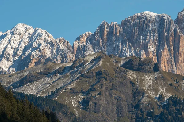 Berg Landschap Aan Het Braies Meer Trentino Alto Adige Italië — Stockfoto