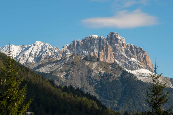 Berg Och Landskap Braies Sjö Trentino Alto Adige Italien — Stockfoto