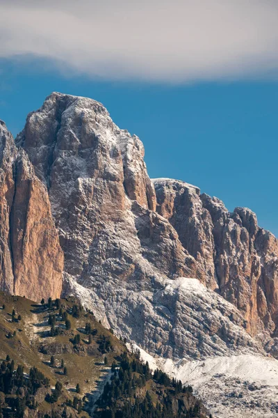 Berg Och Landskap Braies Sjö Trentino Alto Adige Italien — Stockfoto