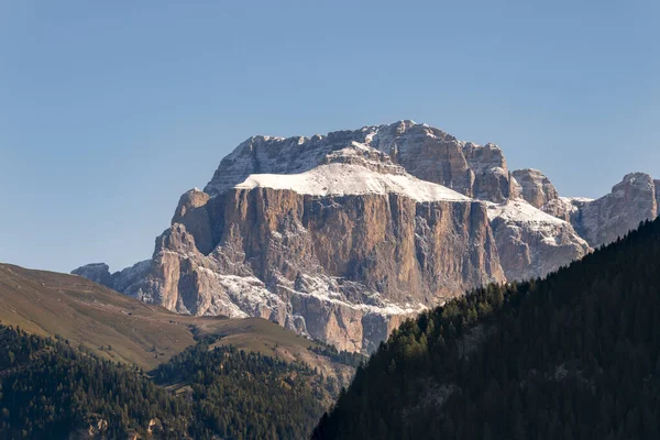 Berg Och Landskap Braies Sjö Trentino Alto Adige Italien — Stockfoto