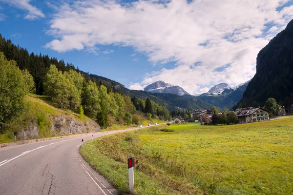 意大利Trentino Alto Adige的Sella通行证全景 — 图库照片