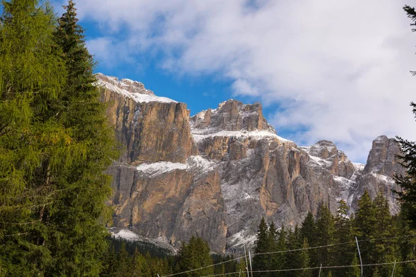 Panorama Sella Pass Trentino Alto Adige Olaszországban — Stock Fotó