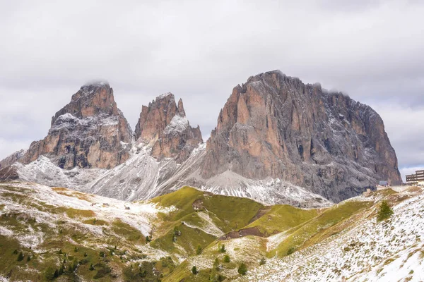Panorama Dans Col Sella Dans Trentin Haut Adige Italie — Photo