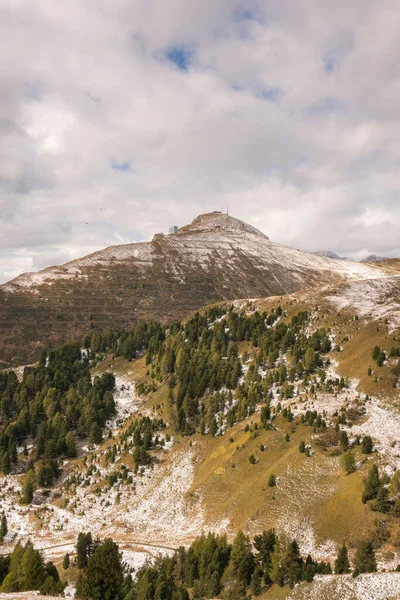 Panorama Przełęczy Sella Trentino Alto Adige Włoszech — Zdjęcie stockowe