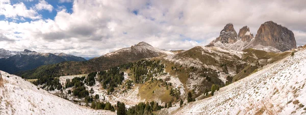 Panorama Sella Pass Trentino Alto Adige Італії — стокове фото