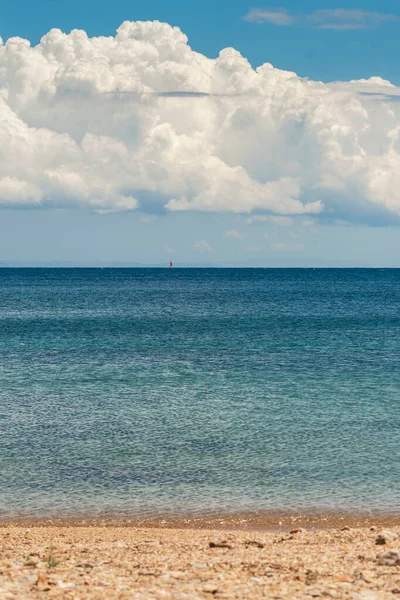 Atina Daki Puta Zeza Plajında Şeffaf Deniz — Stok fotoğraf