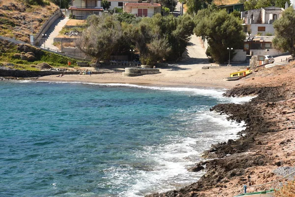 Panorama Mit Meerblick Auf Den Golf Von Daskalio Keratea Athen — Stockfoto