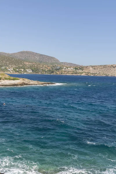 希腊雅典Keratea的Daskalio湾海景全景 — 图库照片