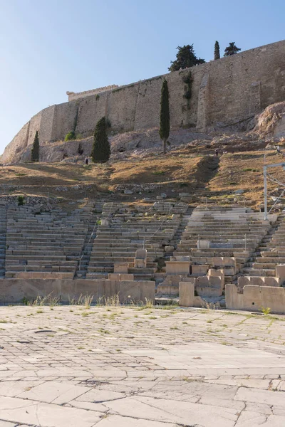 Anfiteatro Griego Acrópolis Atenas Grecia —  Fotos de Stock