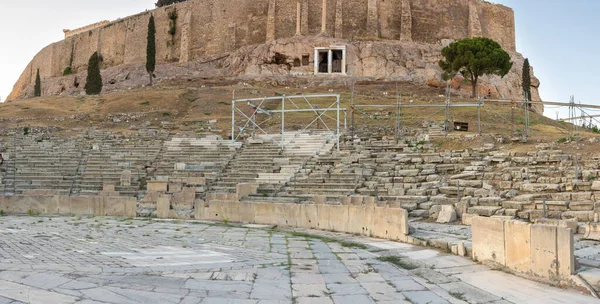 Grekisk Amfiteater Till Akropolis Aten Grekland — Stockfoto