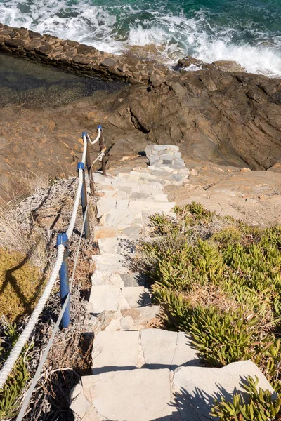 Panorama Avec Vue Sur Mer Sur Golfe Daskalio Keratea Athènes — Photo