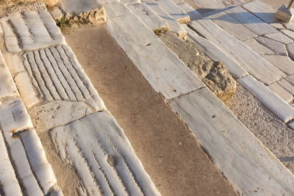 Pavimento Pietra Presso Acropoli Atene Grecia — Foto Stock