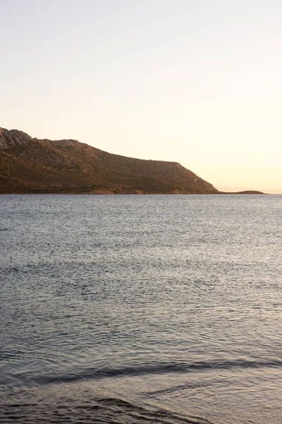 Charakas Beach Sunset Attica Greece — Stock Photo, Image