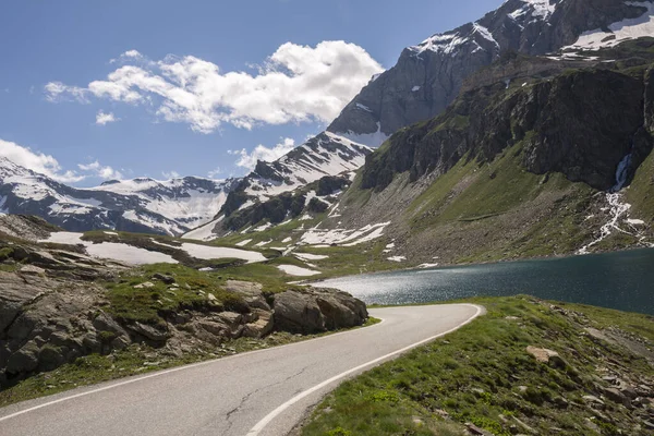 Caminos Montaña Entre Ceresole Reale Colina Nivolet Piamonte Italia — Foto de Stock