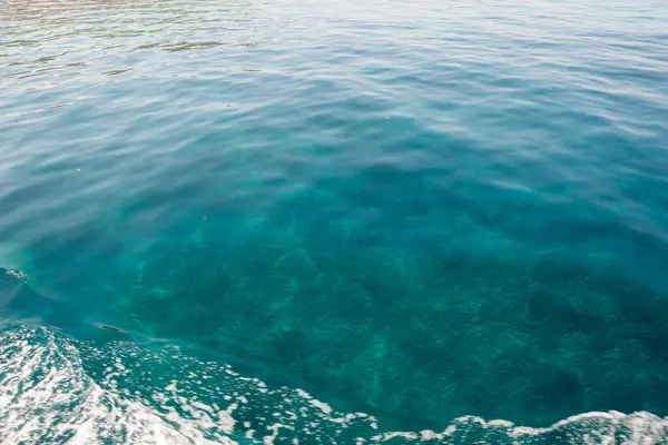 Mer Transparente Lors Une Excursion Bateau Egina Grèce — Photo