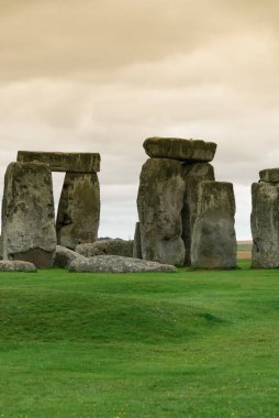 İngiltere 'deki Cornwall' da stonehenge arkeolojik alanı