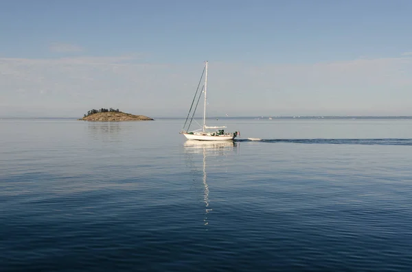 Giro Barca Largo Dell Isola Vancouver Canada — Foto Stock