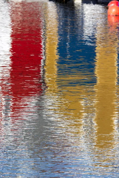 Bunte Holzhäuser Meer Osoyro Norwegen — Stockfoto