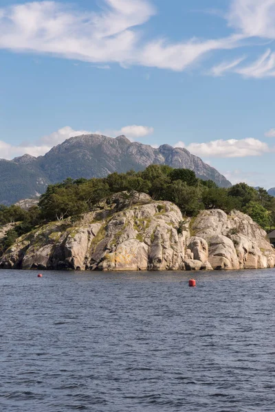 Plavba Fjordu Lysefjord Norsku — Stock fotografie