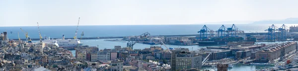 Panoramica Porto di Genova — Foto Stock