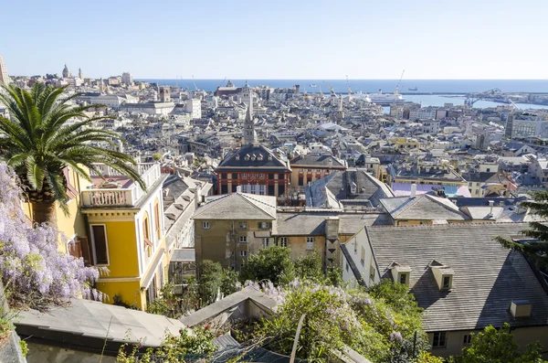 Ciudad del puerto de Génova — Foto de Stock