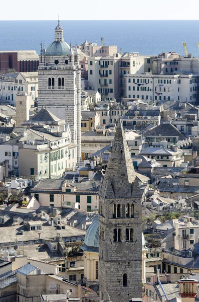 Ciudad del puerto de Génova — Foto de Stock