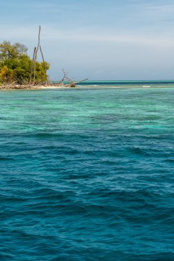 Maldivler Adası 'nda muhteşem deniz manzarası