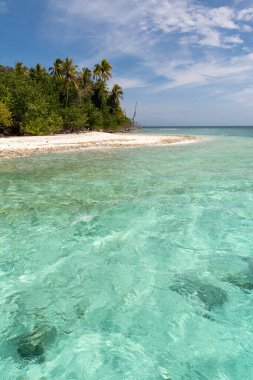 Maldivler Adası 'nda muhteşem deniz manzarası