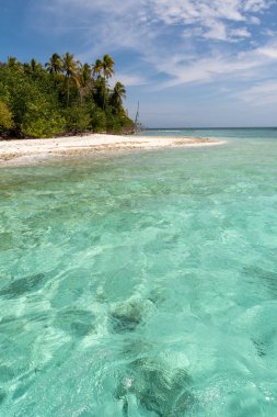 Maldivler Adası 'nda muhteşem deniz manzarası