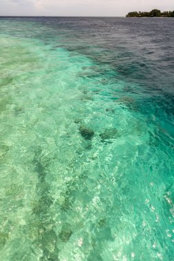 Maldivler Adası 'nda muhteşem deniz manzarası