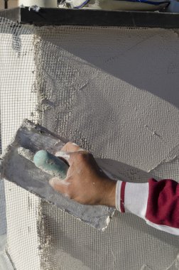 çimento ve araçları ile kova