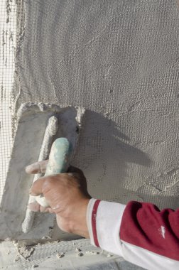 çimento ve araçları ile kova