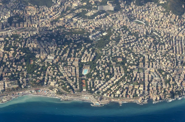 Veduta aerea di Genova — Foto Stock