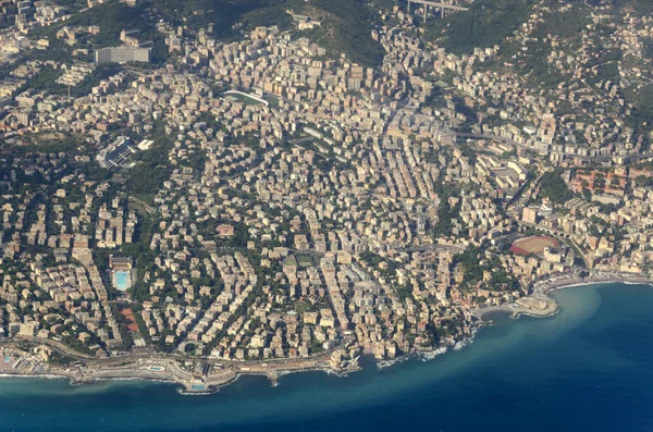 Vista aérea de Génova — Fotografia de Stock