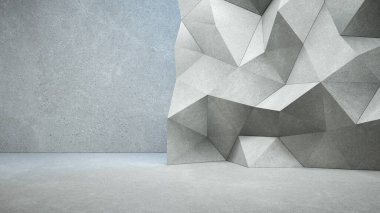 Reklam ve satış için arka plan, markalar, online satışlar. 3D hazırlama stüdyosu arka planı