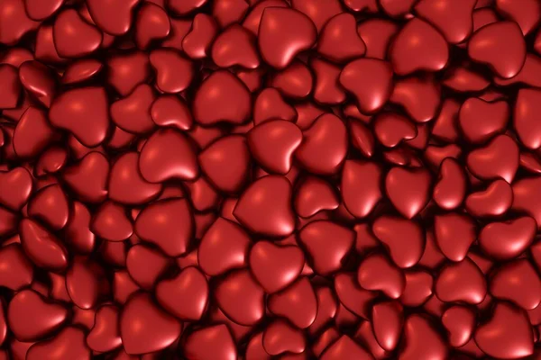 Walentynki Dzień Ślubu Rocznica Związku Jasne Tło Sercami Renderowanie Serca — Zdjęcie stockowe