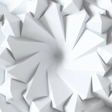 Ortası beyaz 3 boyutlu geometrik arkaplan. Çok yönlü afiş. Beyaz, soyutlanmış. Arka plan santrifüjleri oda kapağı ya da dekoratif çerçeve simülasyonu yapıyor. Geçmişi. 3d hazırlayıcı