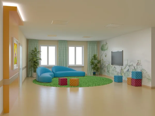 室内设计的儿童医院 — 图库照片