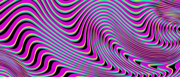 彩色波浪形线 抽象的线矢量背景 — 图库矢量图片