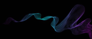 soyut dalga çizgileri modern vektör arkaplanı