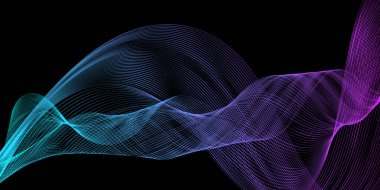 Soyut eğimli dalgalı çizgiler Modern vektör arkaplan eps10