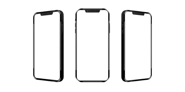 Modern gerçekçi akıllı telefonlar sunum, uygulama görüntüleme, bilgi grafikleri vs. için. Vektör EPS 10