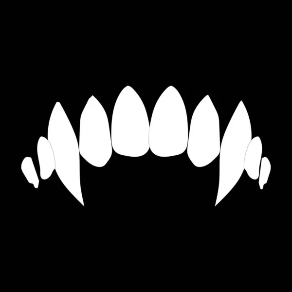 boca de vampiro de desenho preto e branco 12408117 Vetor no Vecteezy