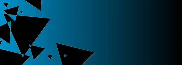 Patrón Abstracto Triángulos Con Oro Ilustración Vector Fondo Azul Oscuro — Vector de stock