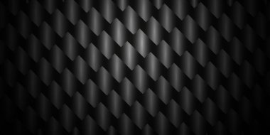 Koyu siyah Geometrik şebeke arka planı. Modern koyu soyut vektör dokusu.