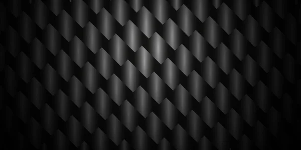 Dark Black Geometric Grid Background Modern Dark Abstract Vector Texture — Stock Vector